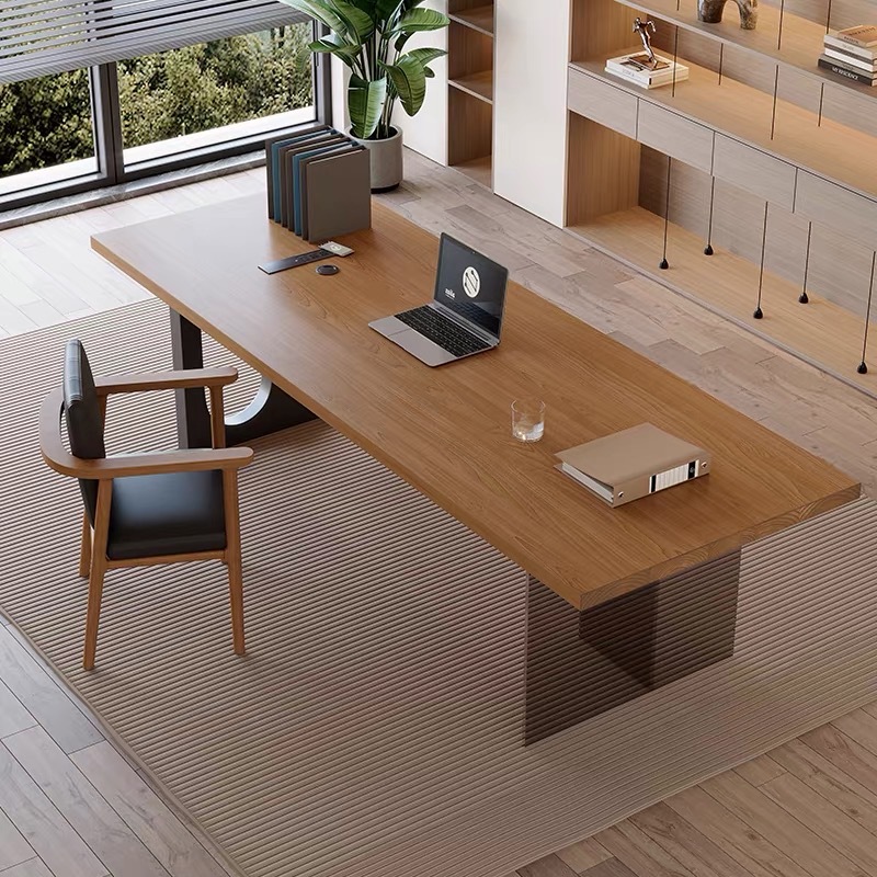 Home Furniture & Hardware Trading - Italian Acrylic Floating Wooden Office Desk