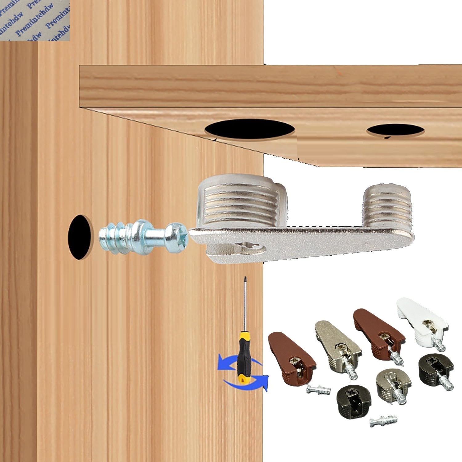 Shelf Peg Support - 50Pcs Cam Locking Cabinet Shelf Support