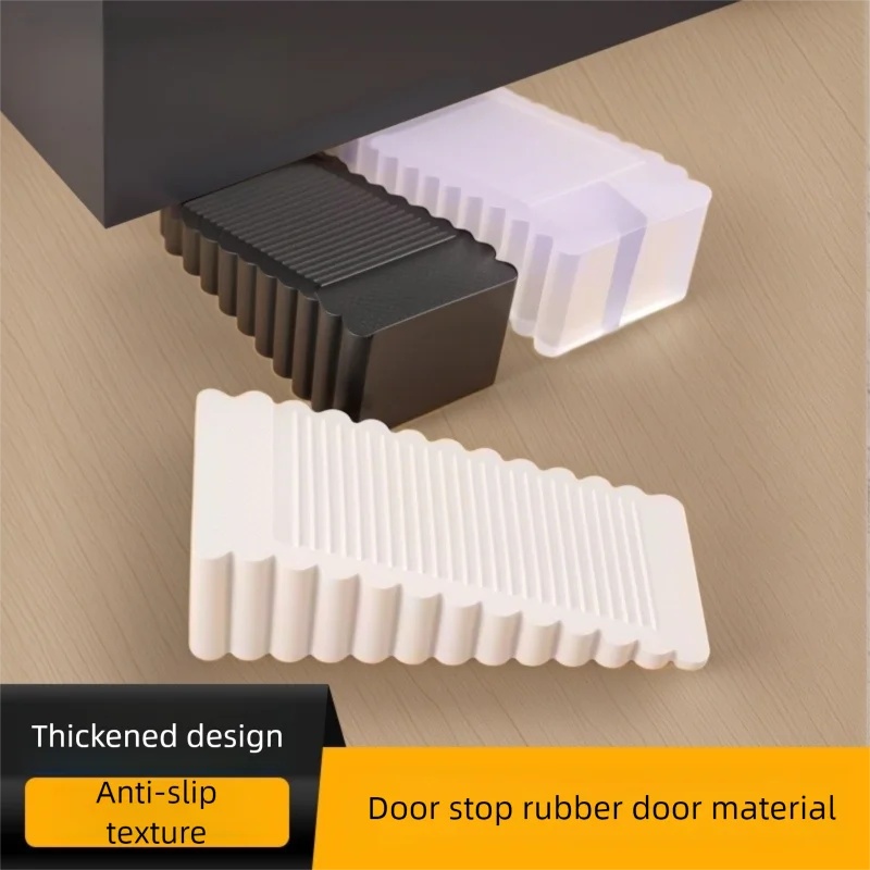 Door Stopper Heavy - Heavy-Duty Safety Silicone Rubber Wedge Door