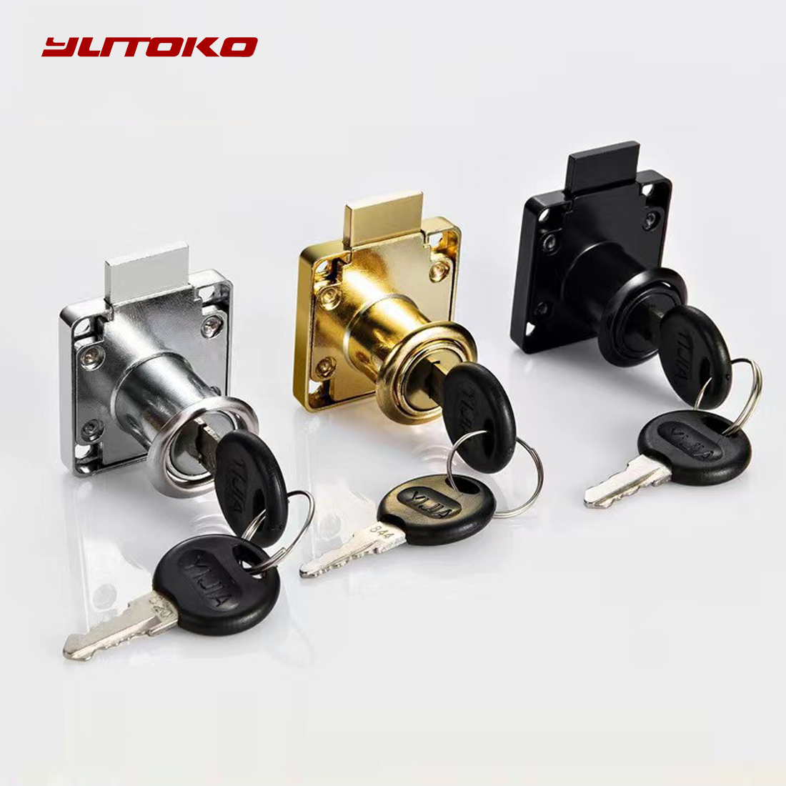 Furniture Hardware Brackets - Yutoko High-grade Desk Drawer Lock Wardrobe