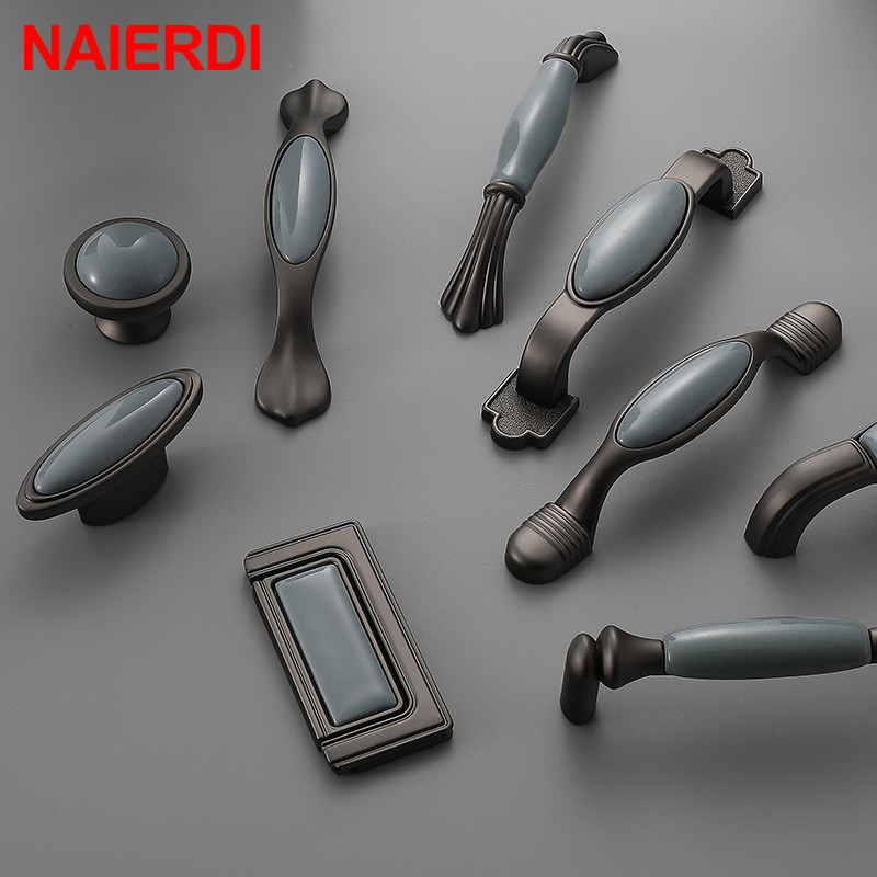 Furniture Hardware Vintage - Naierdi Gốm Tủ Núm Tay Cầm