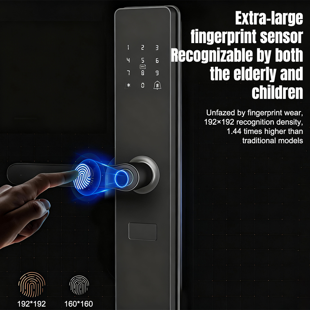 Smart Fingerprint Door Handle  - đánh giá và giá Zinc Furniture Hardware