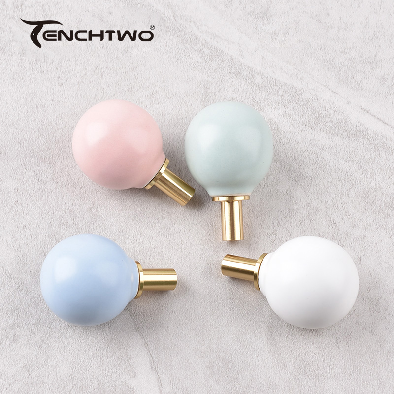 Round Ceramic Hook Clothes Han - đánh giá và giá Furniture Hardware Pulls