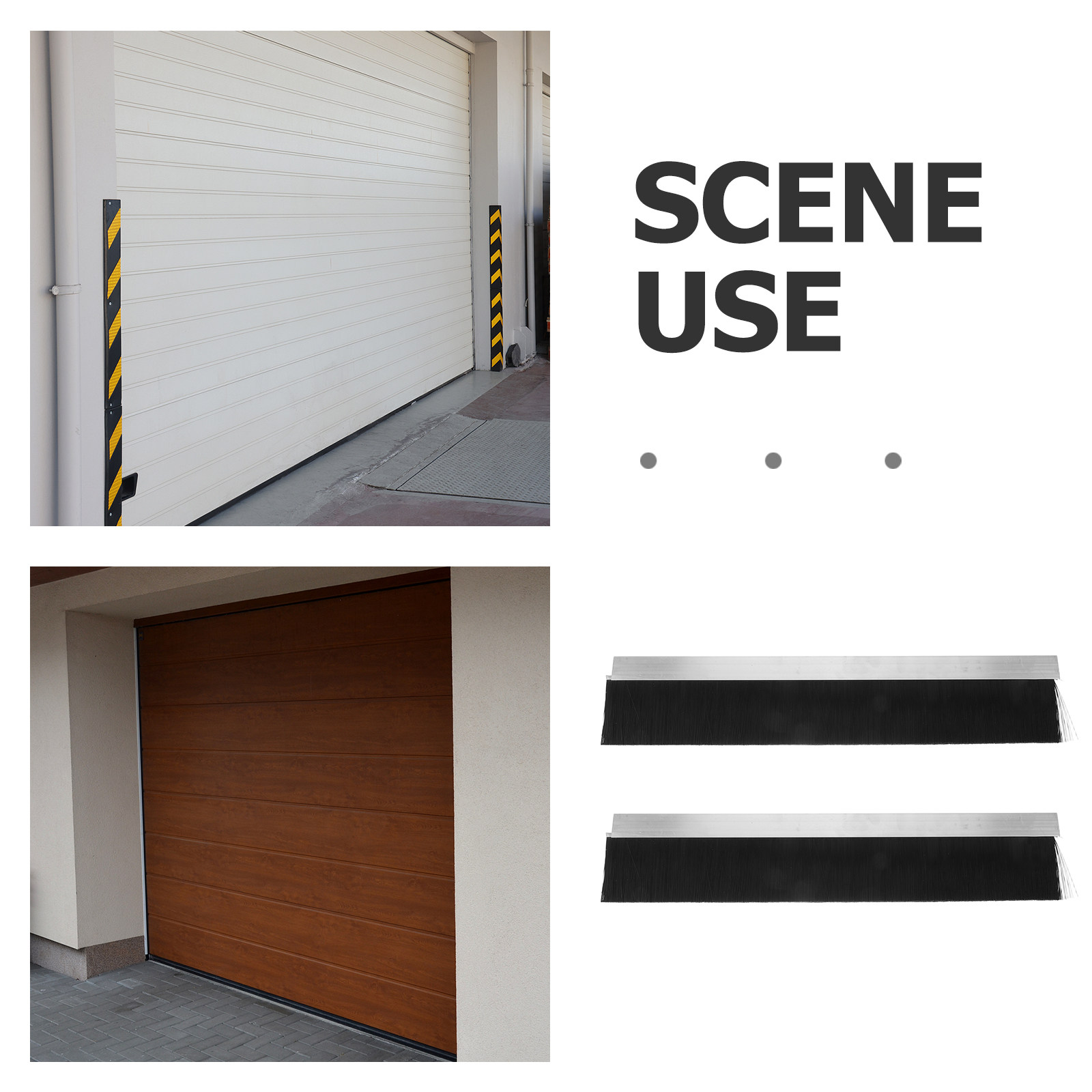 2Pcs Garage Door Bottom Brush  - đánh giá và giá Door Stopper Heavy
