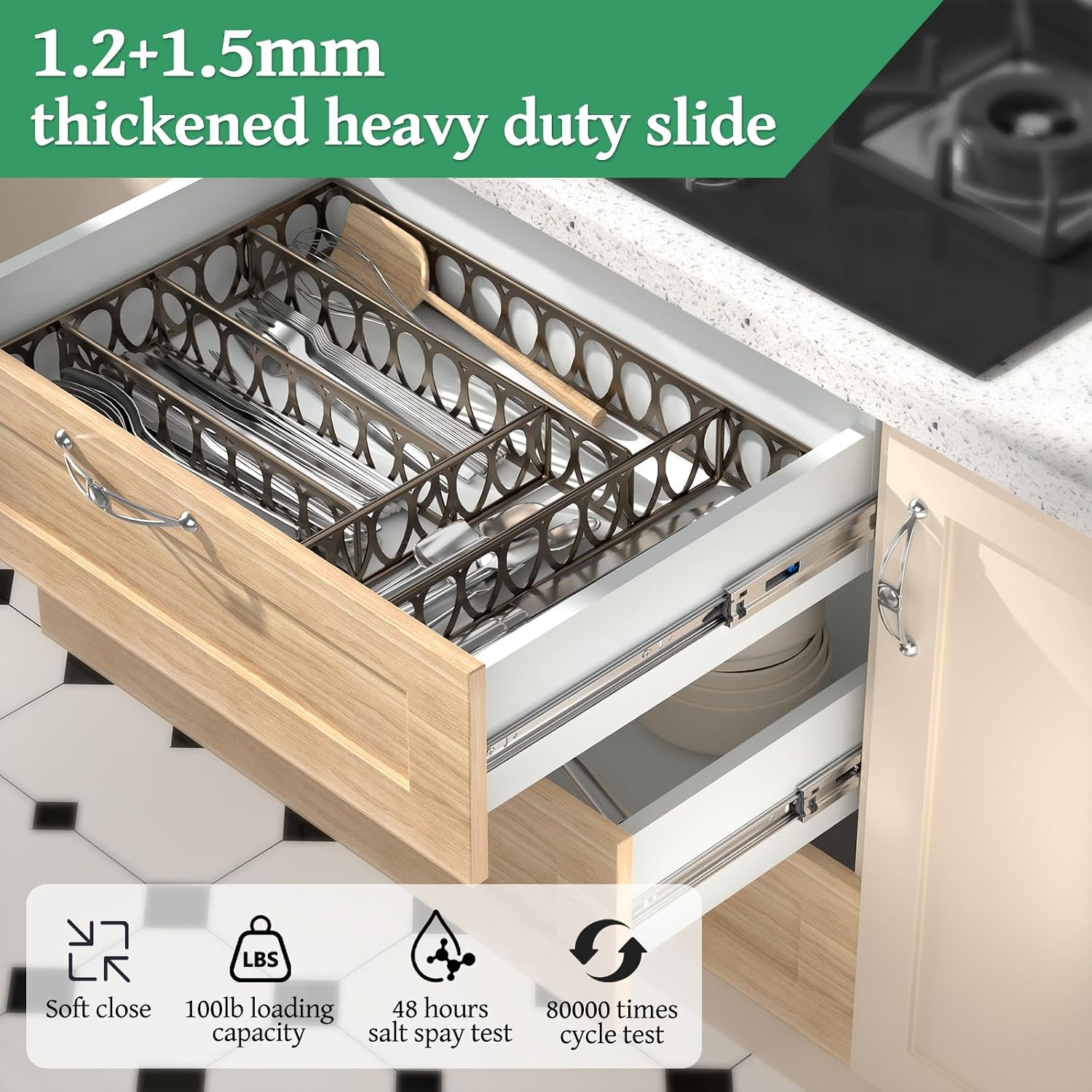 14 Inch Full Extension Soft Cl - đánh giá và giá Drawer Slide Pair