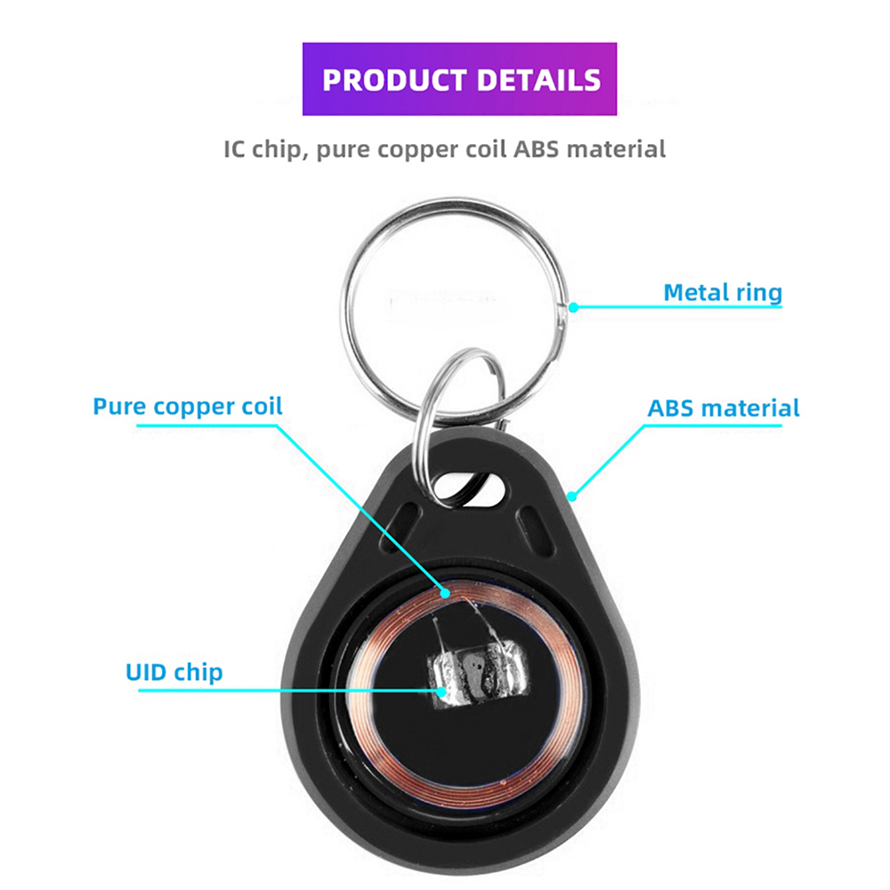 RF HF 13.56mHz black UID keych - đánh giá và giá Cabinet Lock Key