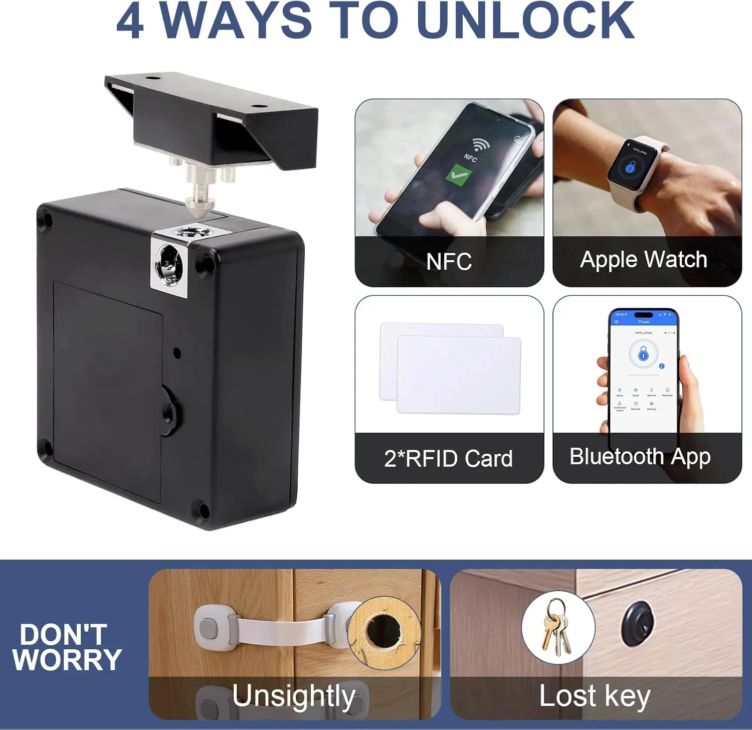 Mobile phone NFC smart locker  - đánh giá và giá Furniture Hardware Brackets