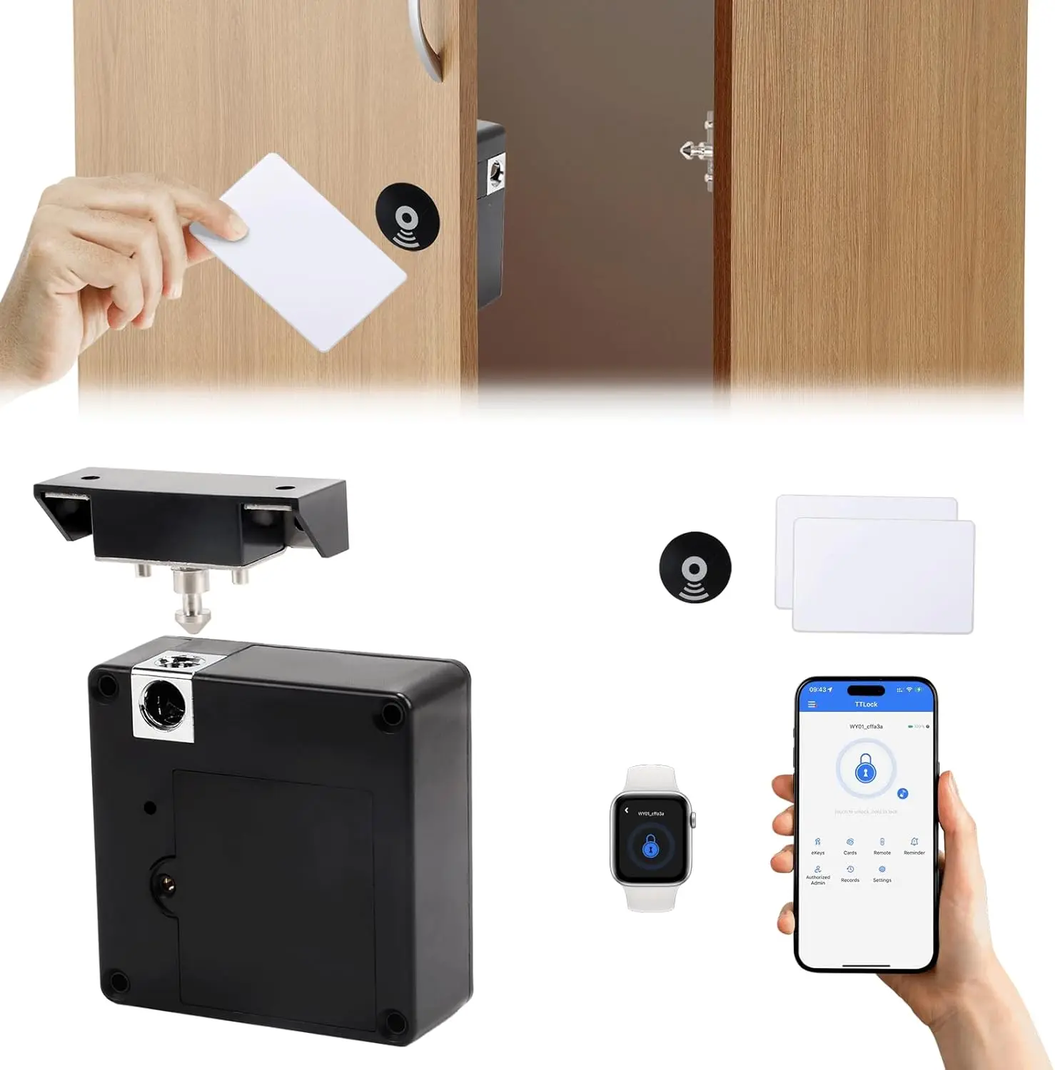 Mobile phone NFC smart locker  - đánh giá và giá Furniture Hardware Brackets