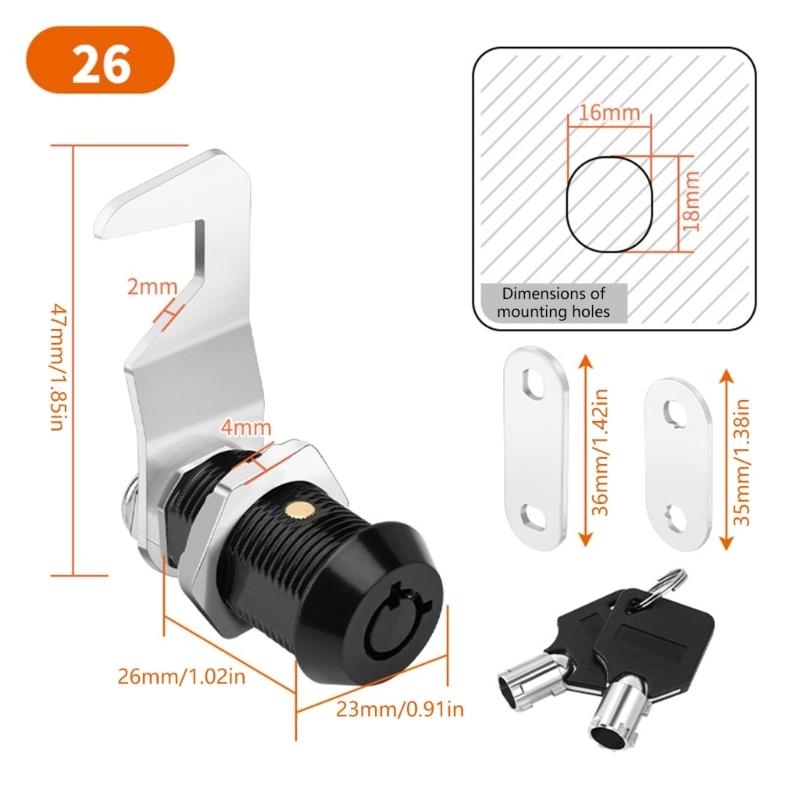 652F Nâng cấp Khóa tủ Bộ Thép  - đánh giá và giá Cabinet Lock Key