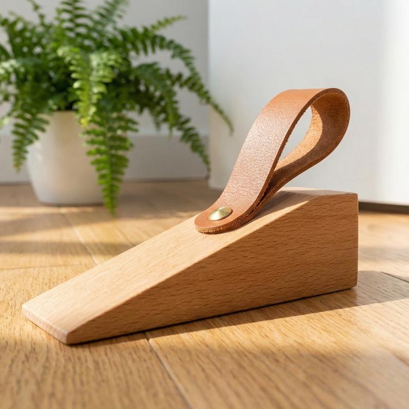 Solid Wood Door Stopper Durabl - đánh giá và giá Door Stopper Heavy