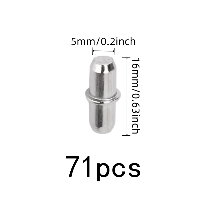 71 pcs Shelf Support Pins, Iro - đánh giá và giá Shelf Peg Support