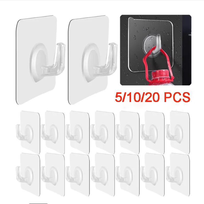 5/10/20 Pcs Self-adhesive Hook - đánh giá và giá Door Stopper Heavy