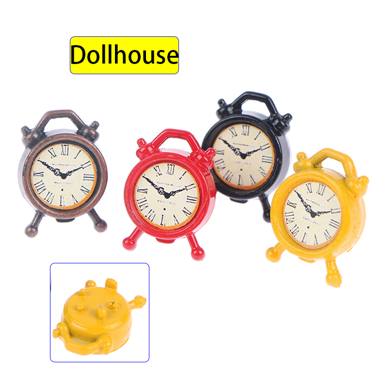 1PC 1:12 Scale Alarm Clock Dol - đánh giá và giá Home Furniture & Hardware Trading