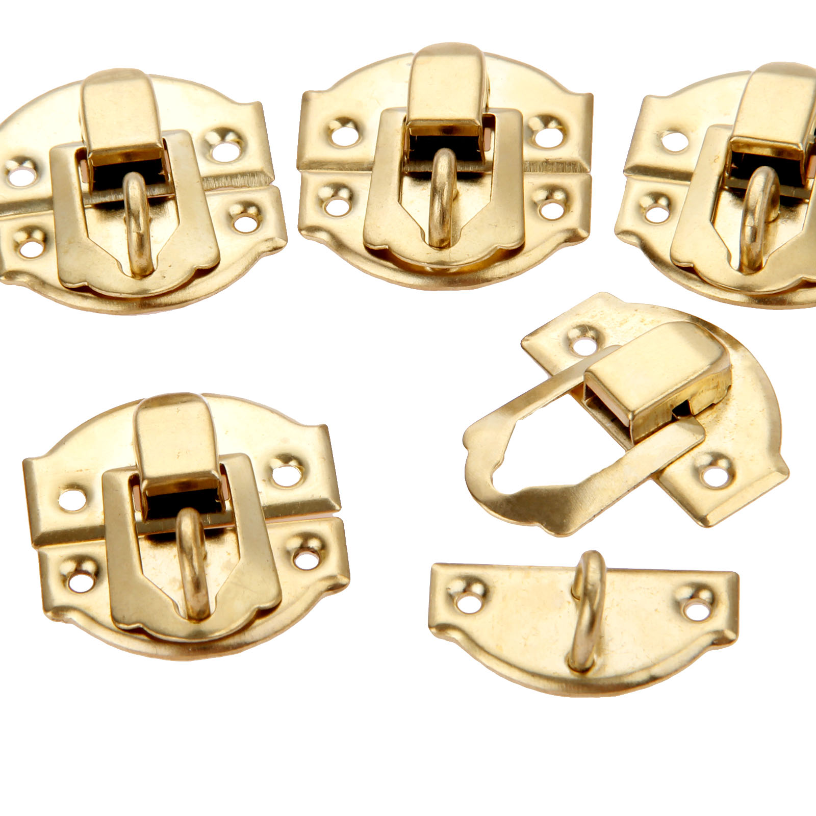 10pcs Golden Box Latch Clasps  - đánh giá và giá Furniture Hardware Vintage