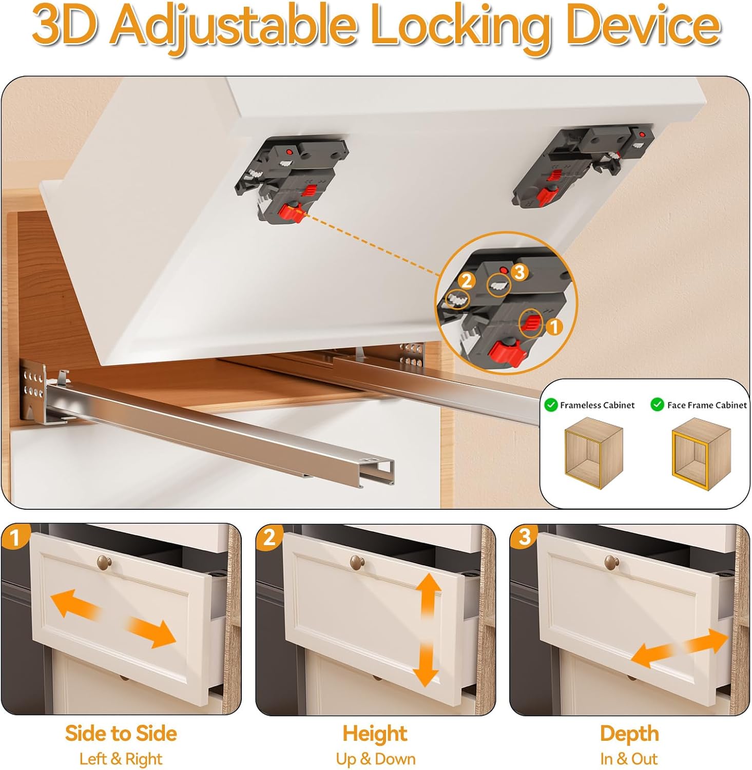 21 Inch Undermount Soft Close  - đánh giá và giá Drawer Slide Pair