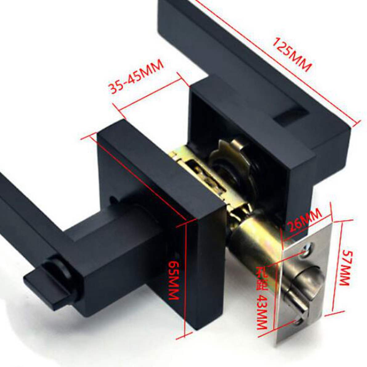 Black Door Handle Door Handle  - đánh giá và giá Zinc Furniture Hardware