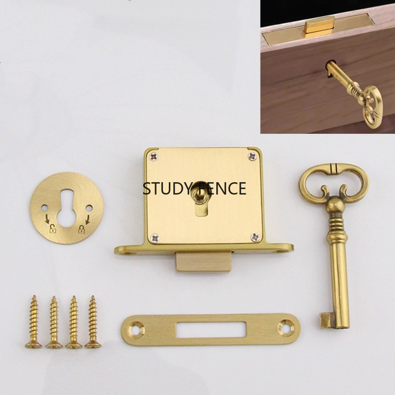 1PC Antique Metal Drawer Lock  - đánh giá và giá Cabinet Lock Key