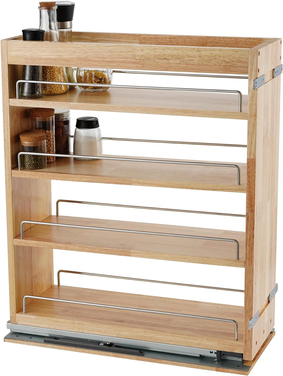 Pull Out Spice Rack Organizer  - đánh giá và giá Drawer Slide Pair