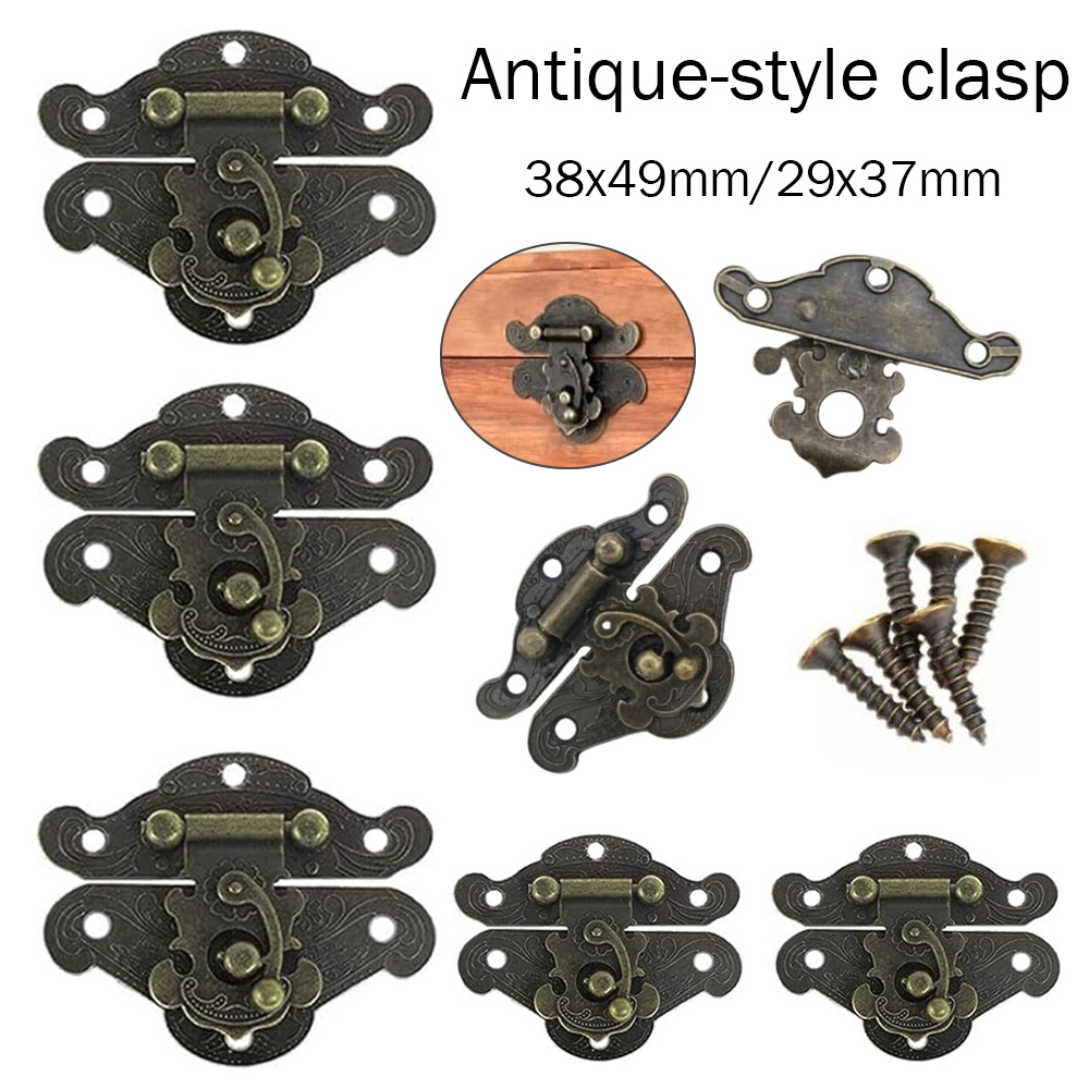 5-20pcs Vintage Metal Hasp Lat - đánh giá và giá Furniture Hardware Vintage
