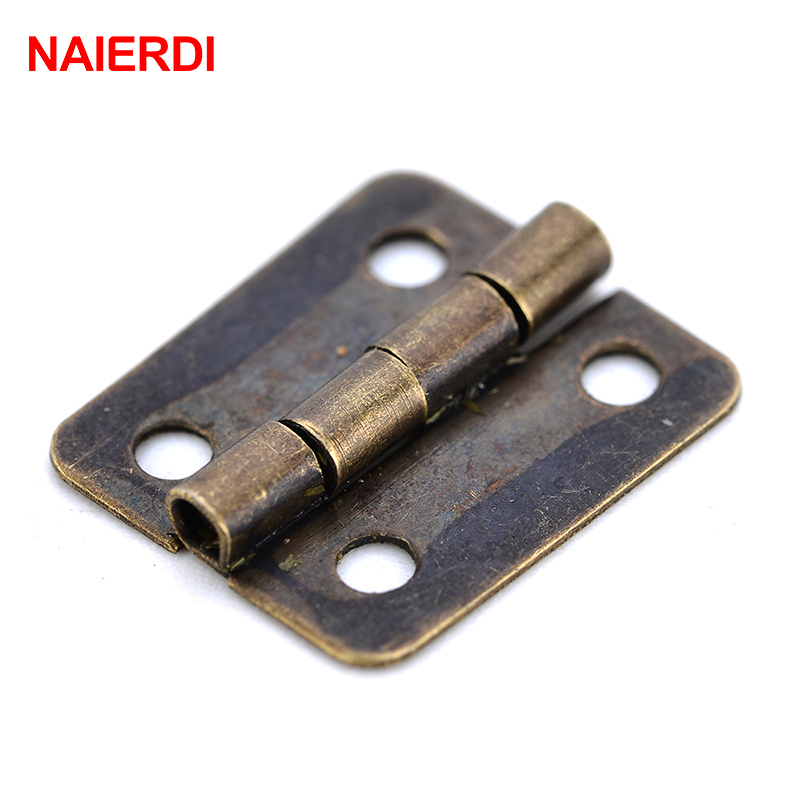 Bộ 50 Naierdi Cổ Bản Lề Mini V - đánh giá và giá Furniture Hardware Vintage