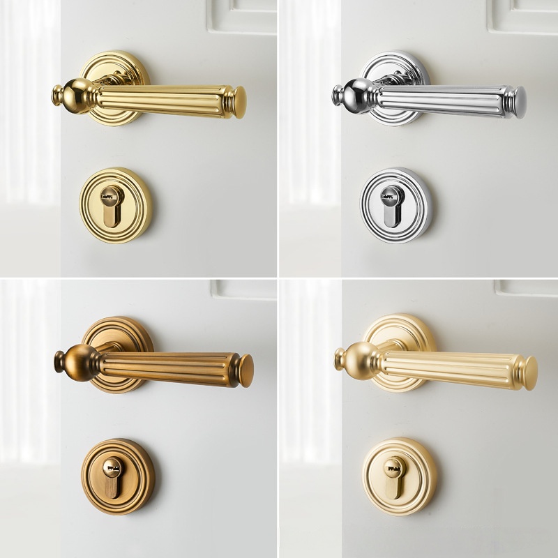 Luxurious Silent Door Lock Set - đánh giá và giá Zinc Furniture Hardware